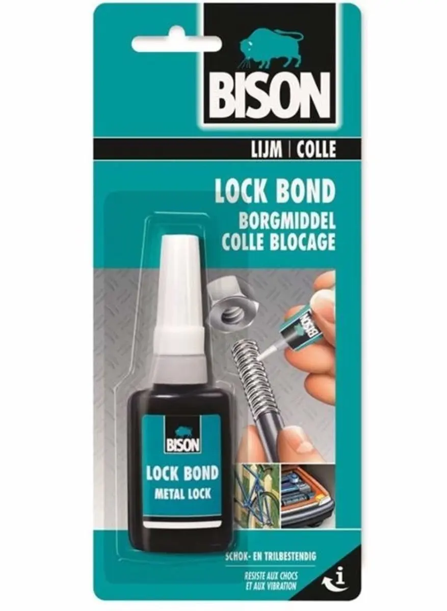 Bison Lock Bond 10ml Borgmiddel voor metalen bouten - afbeelding 4 van 6