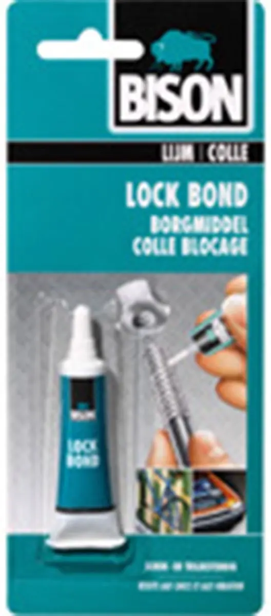 Bison Lock Bond 10ml Borgmiddel voor metalen bouten