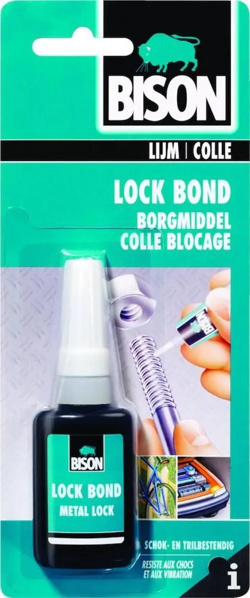 Bison Lock Bond 10ml Borgmiddel voor metalen bouten - afbeelding 6 van 6