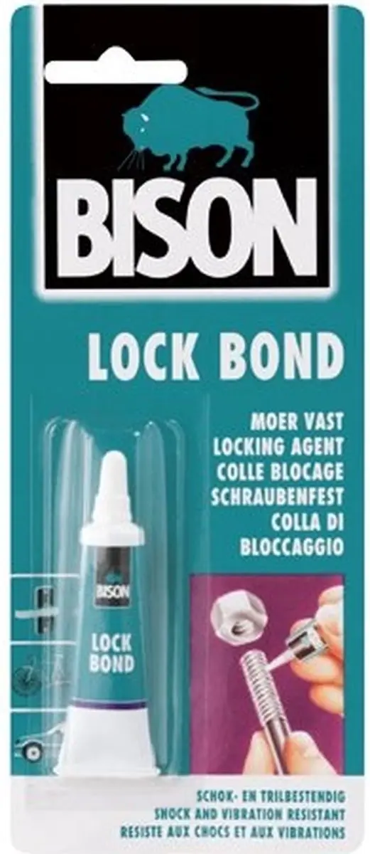 Bison Lock Bond 10ml Borgmiddel voor metalen bouten - afbeelding 3 van 6