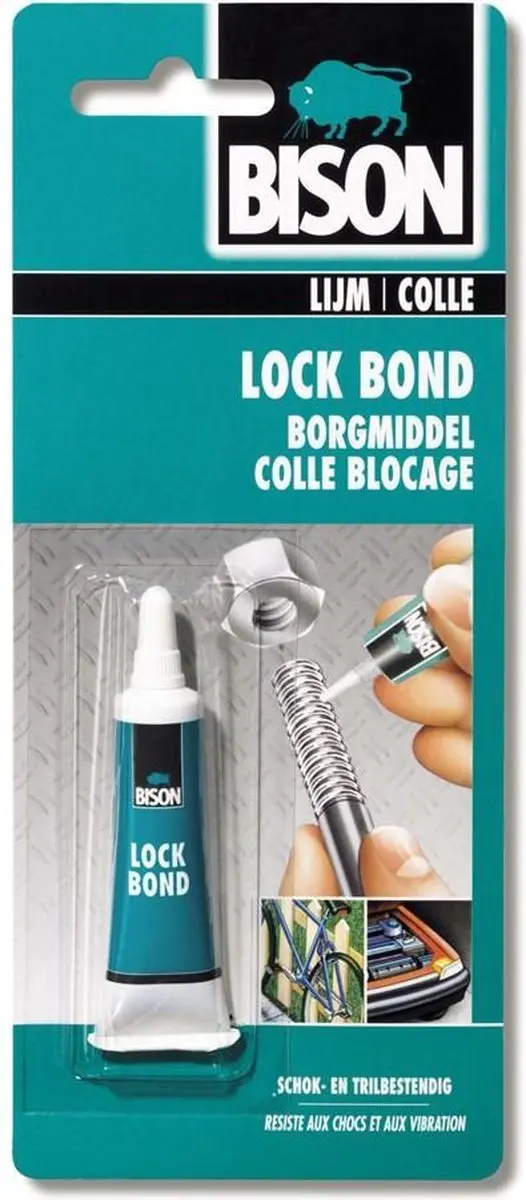 Bison Lock Bond 10ml Borgmiddel voor metalen bouten - afbeelding 5 van 6