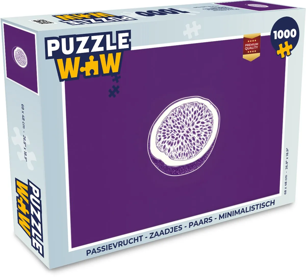 PuzzleWow Passievrucht Legpuzzel 1000 Stuks - Paars