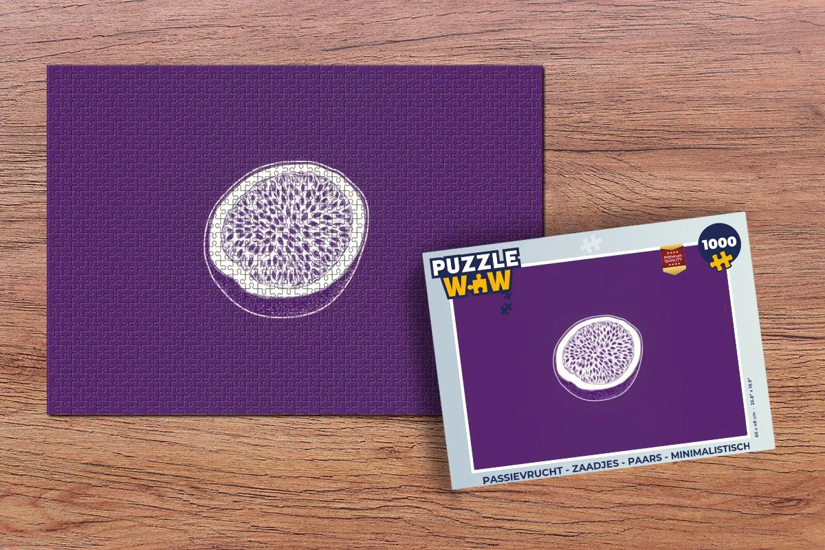 PuzzleWow Passievrucht Legpuzzel 1000 Stuks - Paars