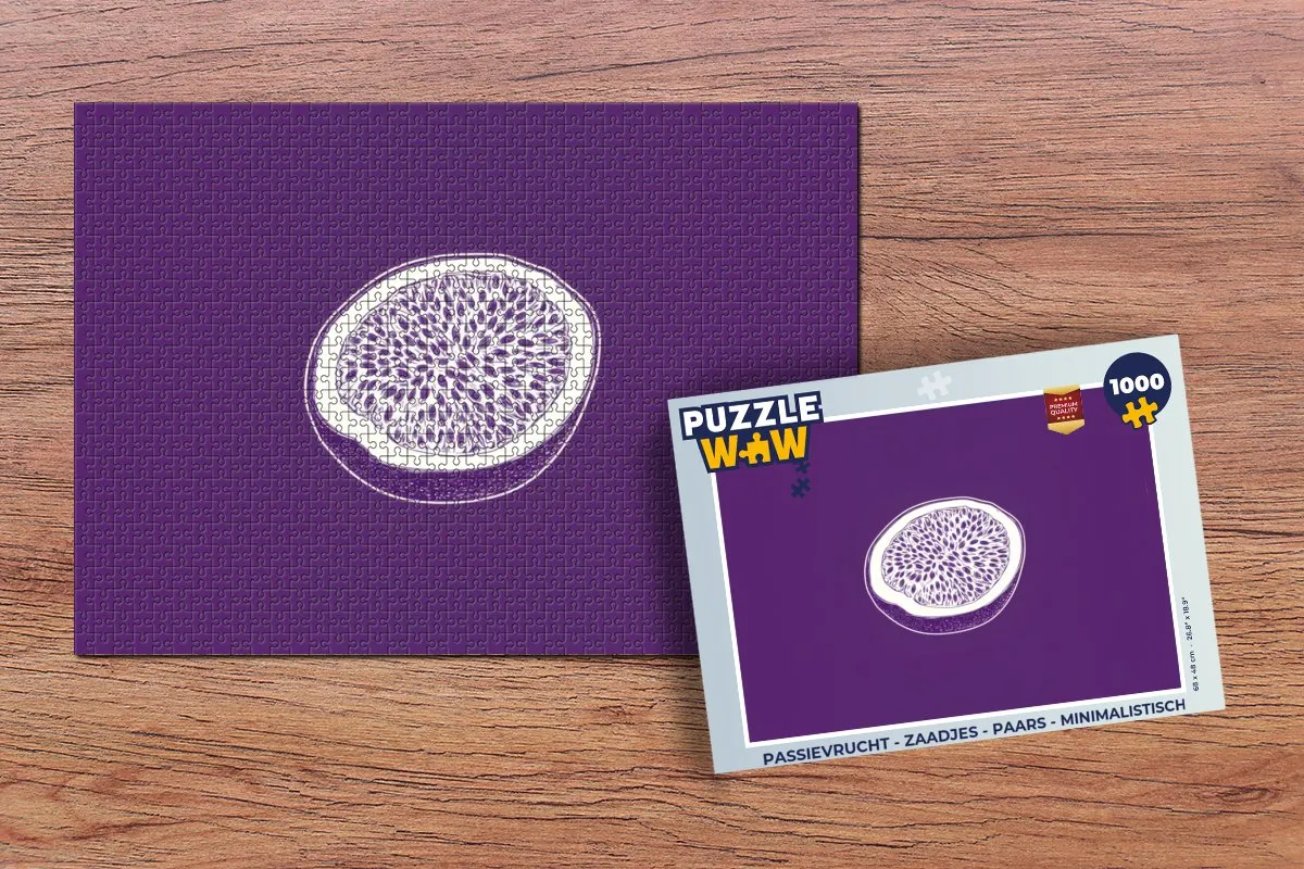 PuzzleWow Passievrucht Legpuzzel 1000 Stuks - Paars