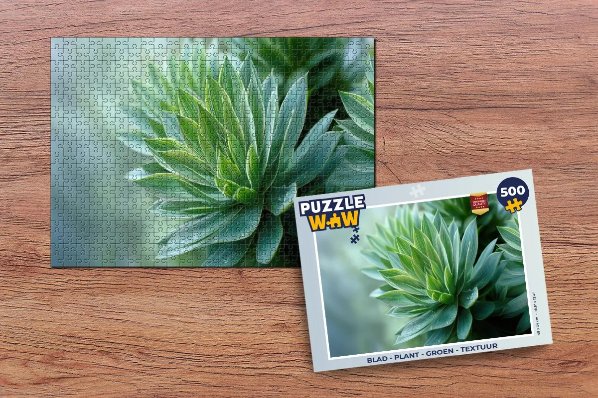 PuzzleWow Plant Legpuzzel 500 Stuks - Groen
