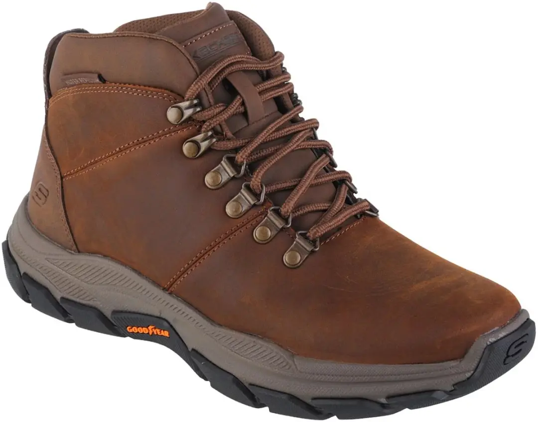 SKECHER SRESPECTED ESMONT Skechers Heren Trekking Schoenen Bruin Leer Maat 40 Mo