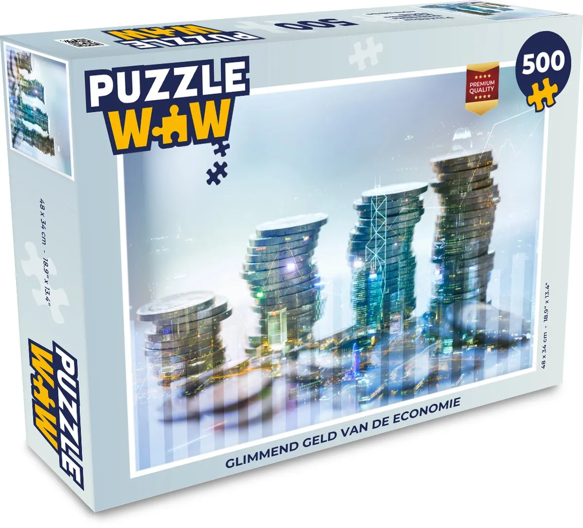 PuzzleWow Glimmend Geld Van De Economie Legpuzzel 500 Stuks
