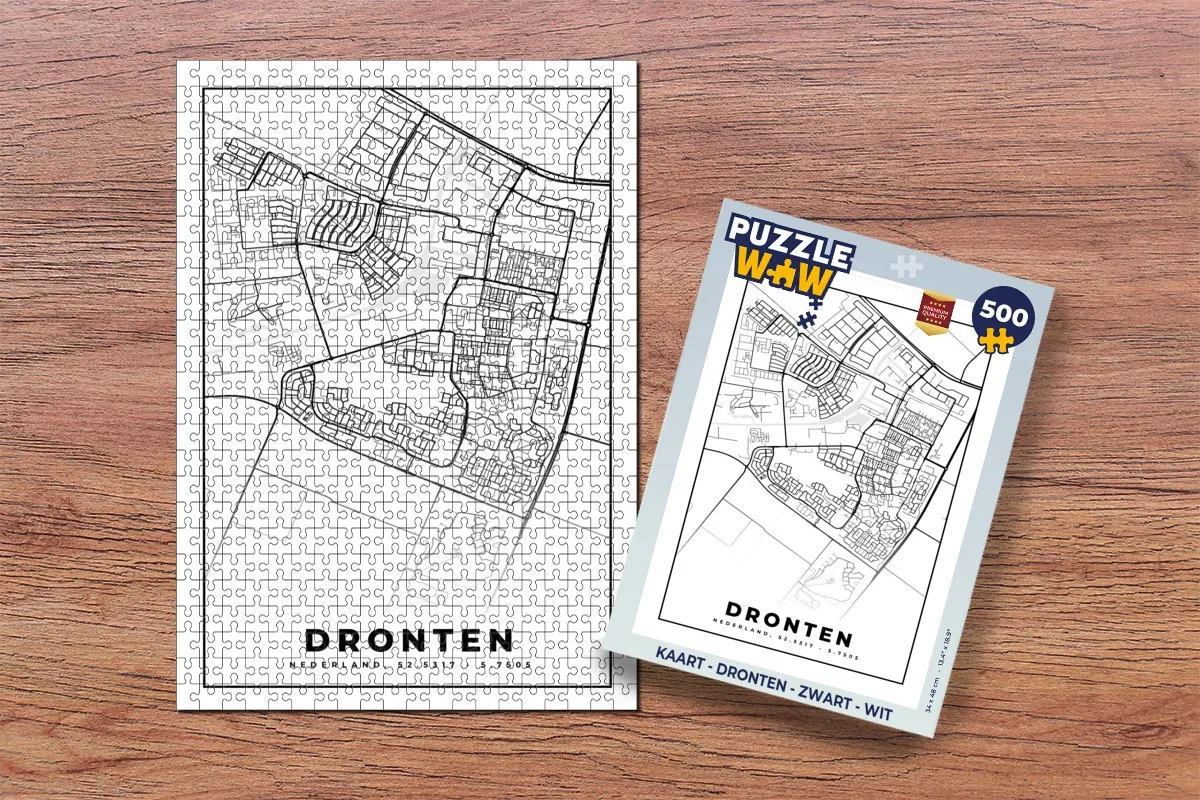 PuzzleWow Dronten Legpuzzel 500 Stuks - Multicolor