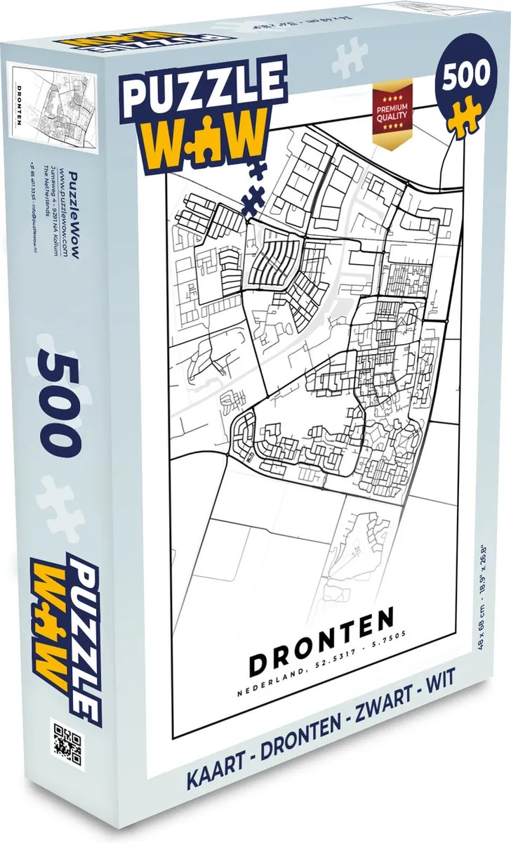 PuzzleWow Dronten Legpuzzel 500 Stuks - Multicolor