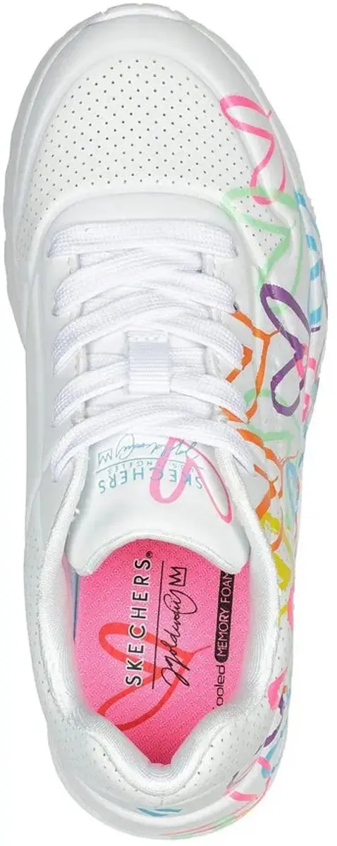 Skechers Uno Lite Spread The Love Sneakers - Meisjes 27 - afbeelding 6 van 6