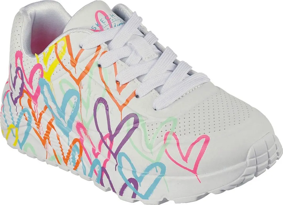 Skechers Uno Lite Spread The Love Sneakers - Meisjes 27 - afbeelding 5 van 6