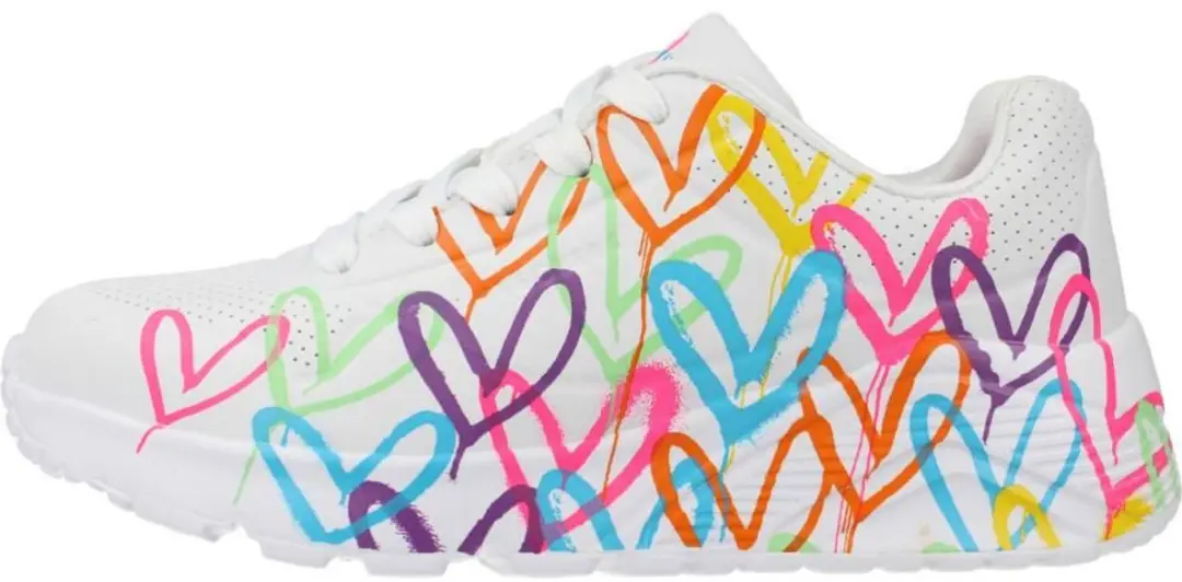 Skechers Uno Lite Spread The Love Sneakers - Meisjes 27 - afbeelding 2 van 6