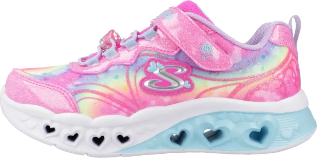 Skechers Flutter Heart Lights Groovy Swirl 303253L-HPLV Sneakers - Roze - afbeelding 2 van 6