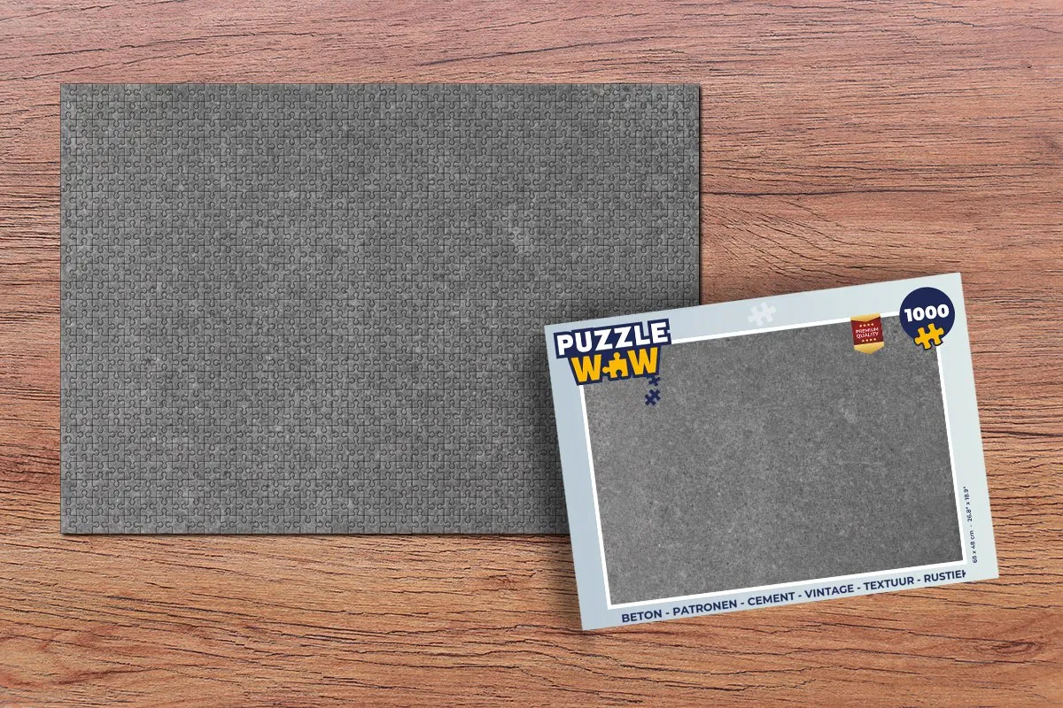 PuzzleWow Beton Patronen Legpuzzel 1000 Stuks - Multicolor