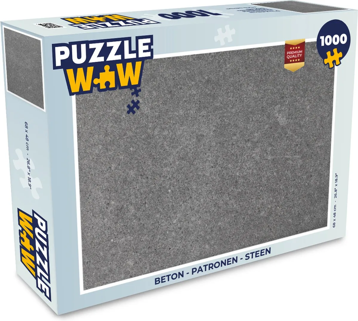 PuzzleWow Beton Patronen Legpuzzel 1000 Stuks - Multicolor
