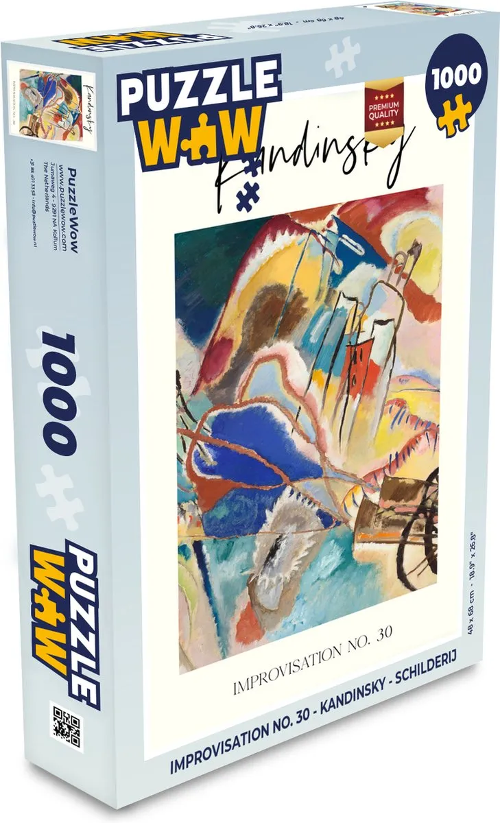PuzzleWow Improvisation no. 30 Kandinsky Legpuzzel 1000 Stuks
