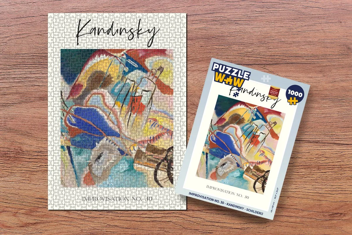 PuzzleWow Improvisation no. 30 Kandinsky Legpuzzel 1000 Stuks - Multicolor