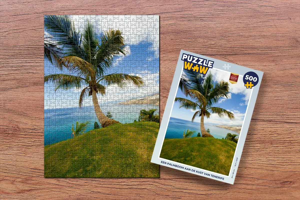 PuzzleWow Legpuzzel Tenerife 500 Stuks - Multicolor