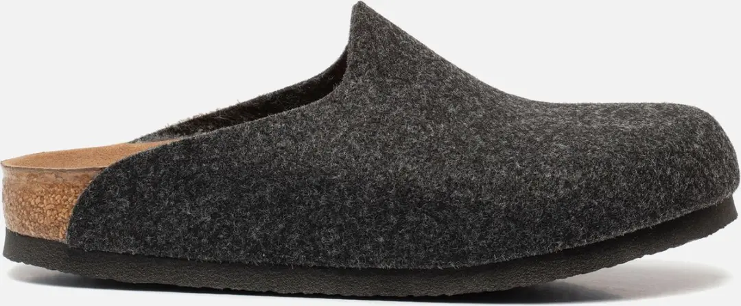 Birkenstock Amsterdam instappers grijs Textiel