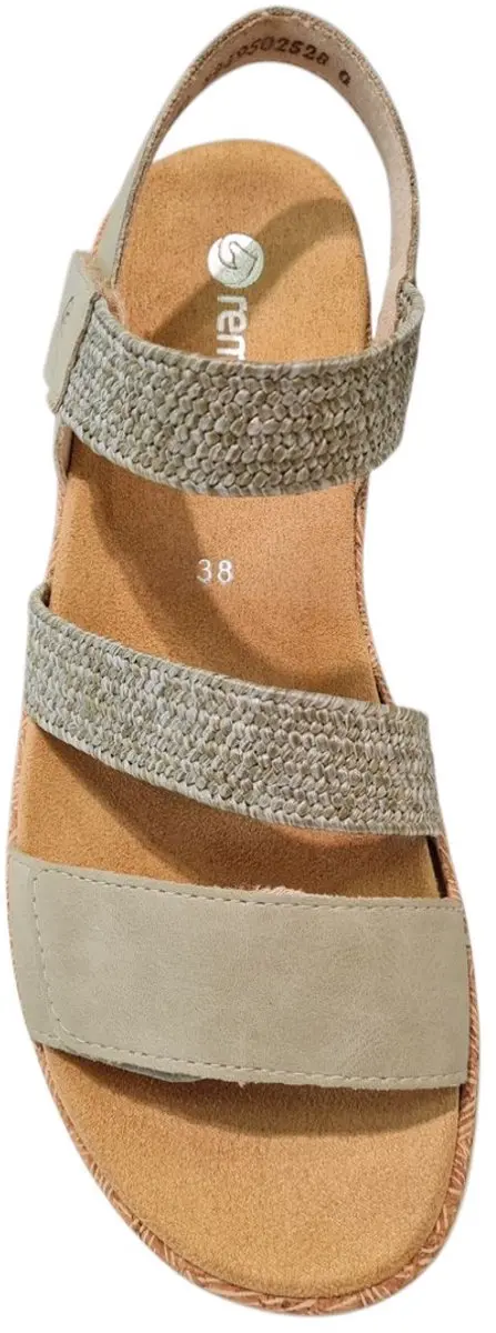 Remonte Suede Dames Sandalen - Groen - 42