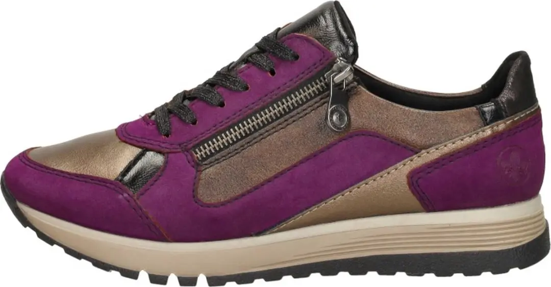 Rieker Sneakers - Dames - Paars - afbeelding 2 van 6