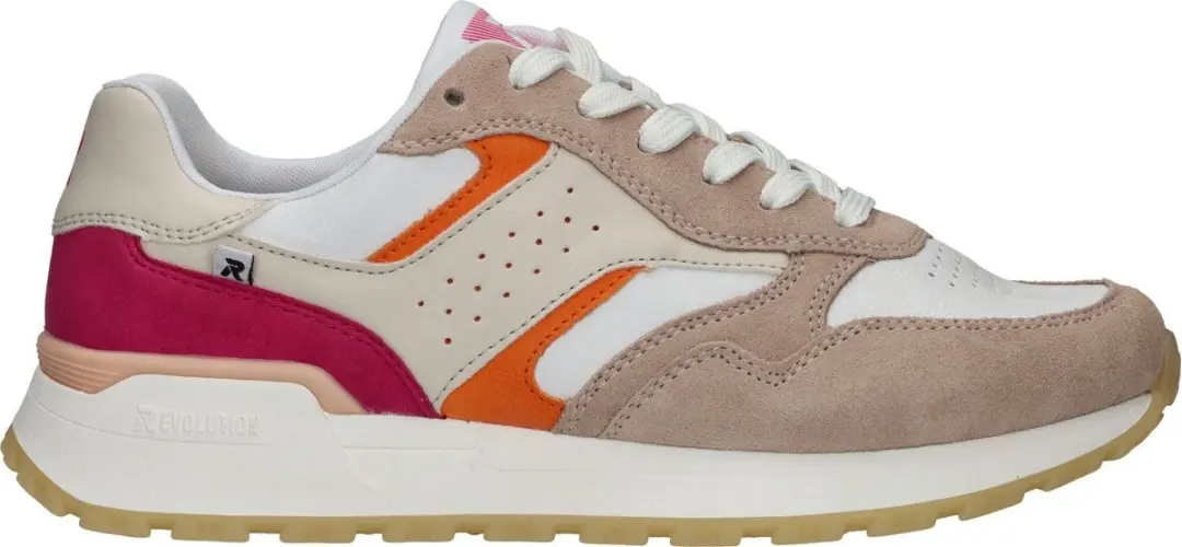 Rieker Sneakers Leer - Roze - Dames Maat 36 - afbeelding 3 van 6