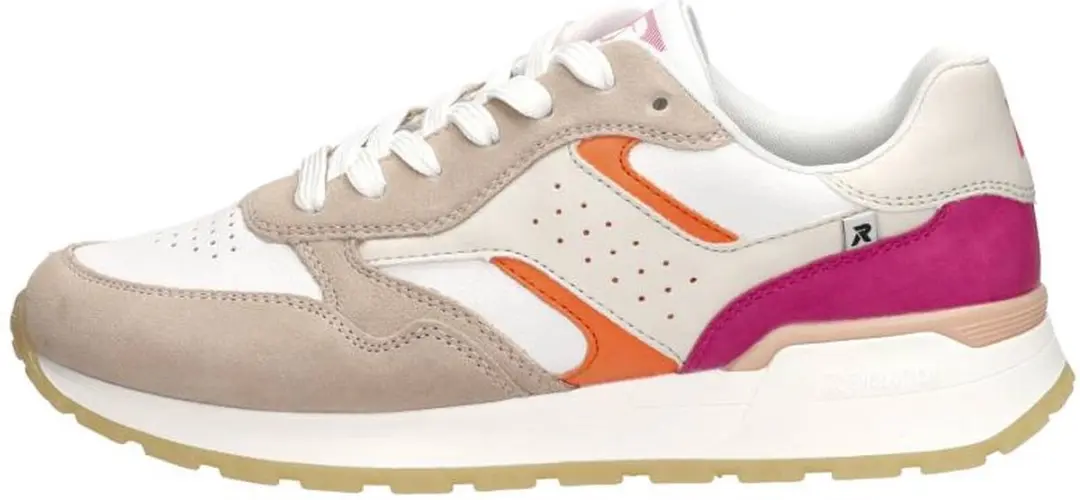 Rieker Sneakers Leer - Roze - Dames Maat 36 - afbeelding 2 van 6