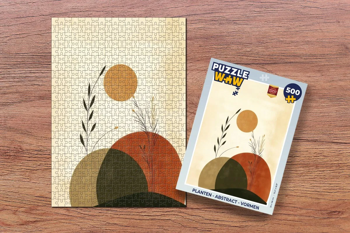 PuzzleWow Abstract Planten Legpuzzel 500 Stuks - MPN 8721375324783