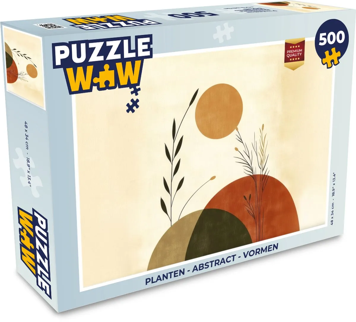 PuzzleWow Abstract Planten Legpuzzel 500 Stuks - MPN 8721375324783
