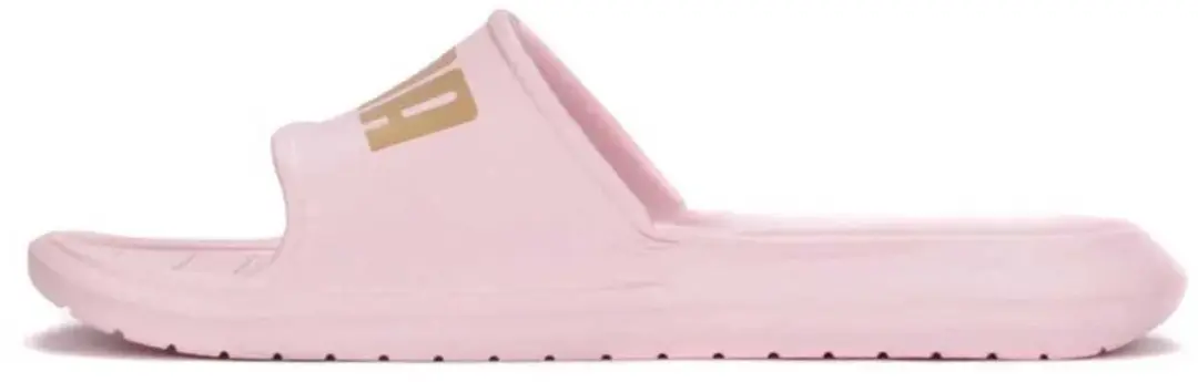 PUMA DiveCat V2 Lite Badslippers - 37 Chalk Pink-Puma Team Gold - afbeelding 4 van 6