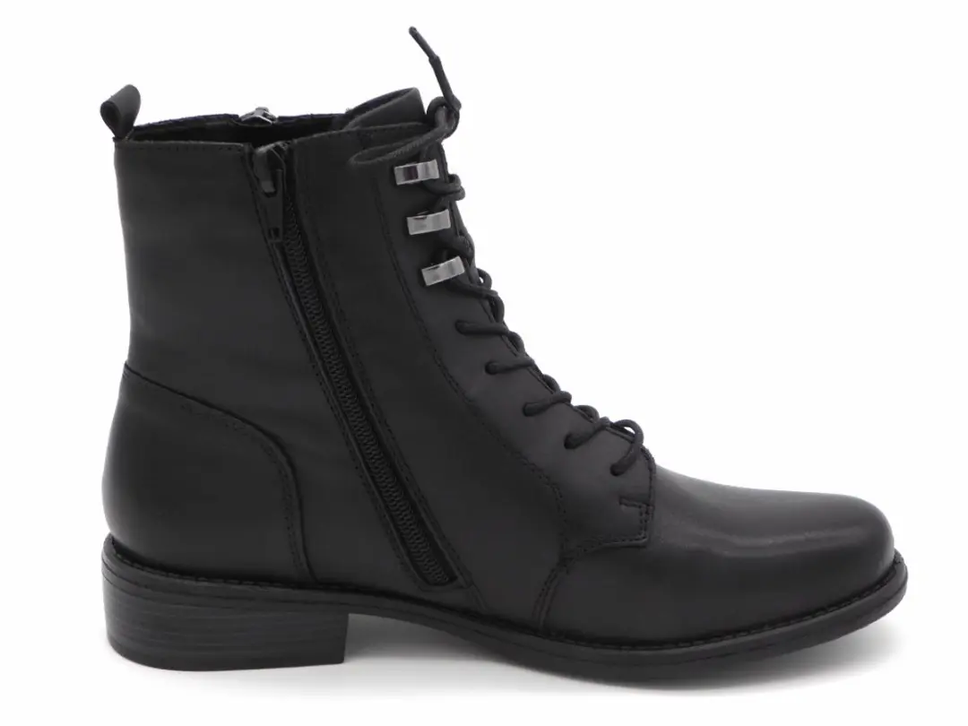 Remonte Dames Veterboot D0F82-00 - Zwart - Maat 40