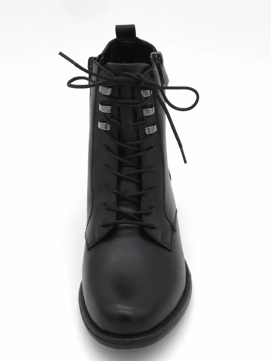 Remonte Dames Veterboot D0F82-00 - Zwart - Maat 40