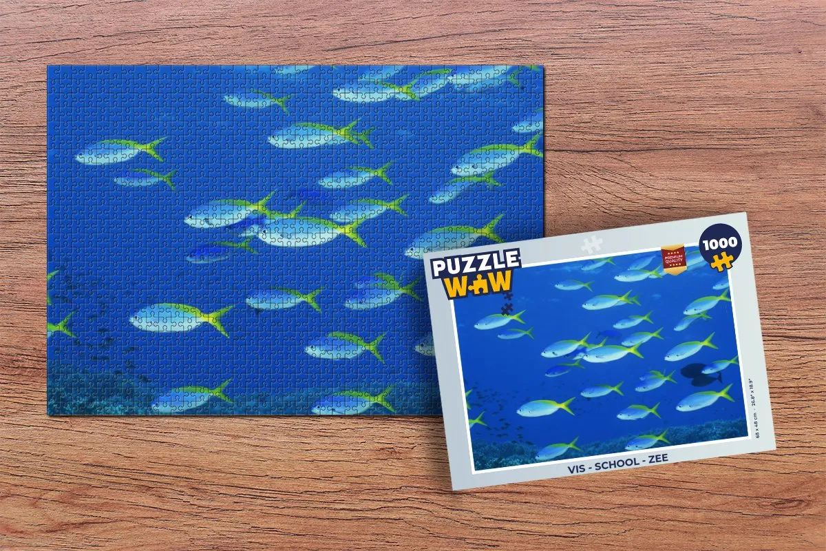 PuzzleWow Vis School Zee Legpuzzel 1000 Stuks - Multicolor