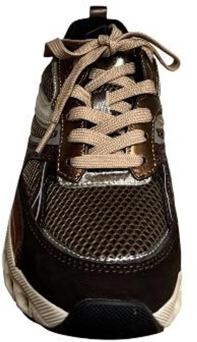 Gabor Rollingsoft Sneakers rood Metallic Suède - Maat 5,5