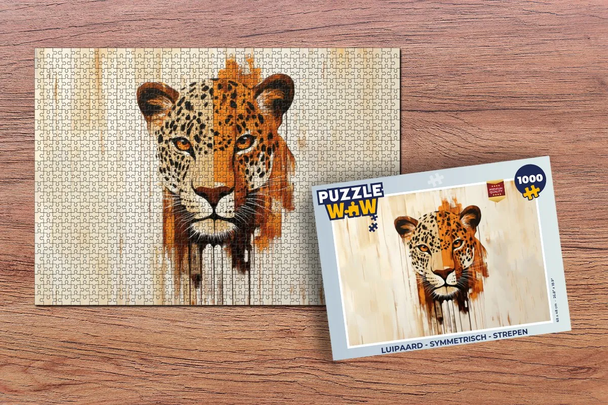 PuzzleWow Luipaard Legpuzzel 1000 Stuks