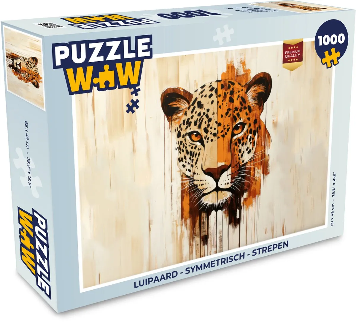 PuzzleWow Luipaard Legpuzzel 1000 Stuks