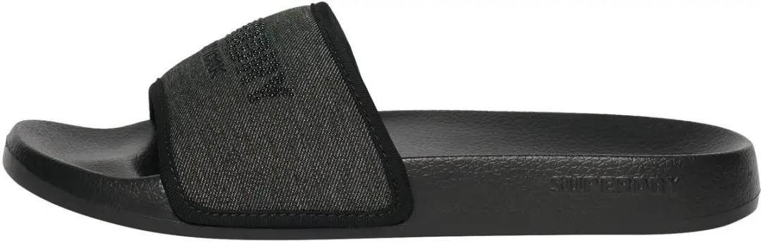 Superdry Badslippers met Glittersteentjes Dames - 34 - Zwart - afbeelding 4 van 6