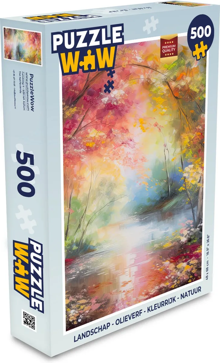 PuzzleWow Landschap Puzzel 500 Stuks - Multicolor