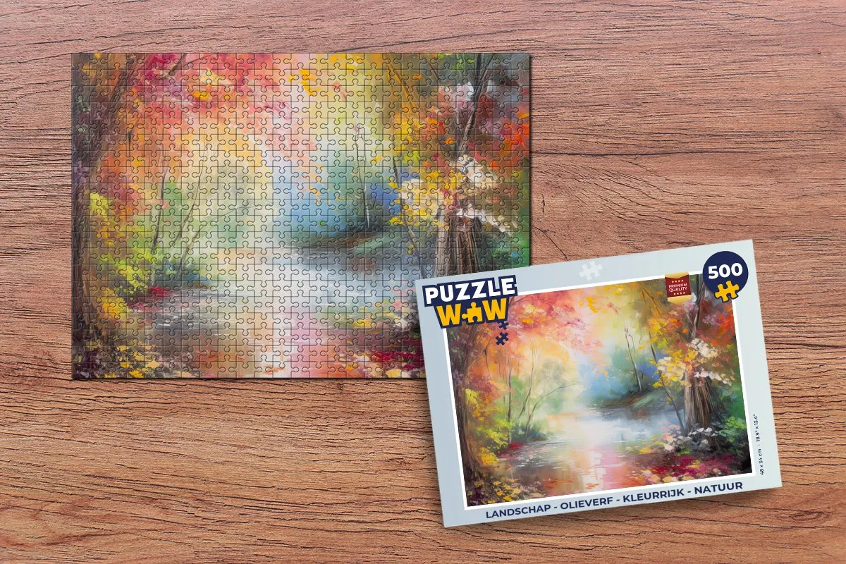 PuzzleWow Landschap Puzzel 500 Stuks - Multicolor