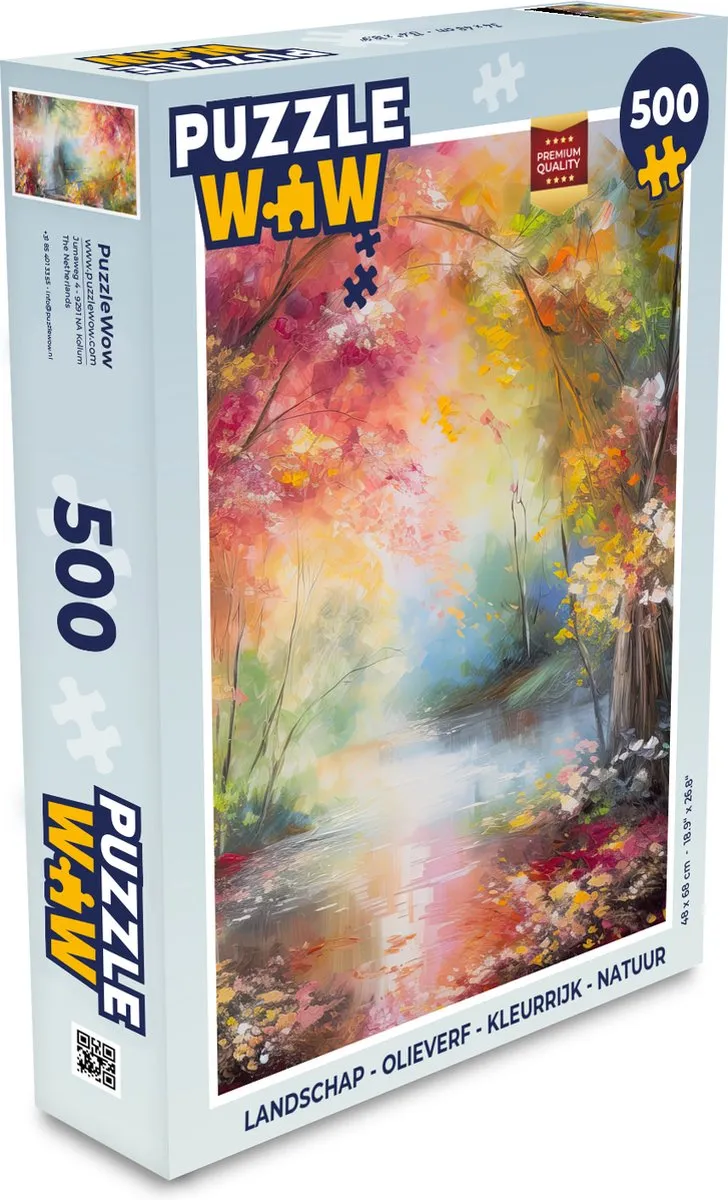 PuzzleWow Landschap Puzzel 500 Stuks - Multicolor