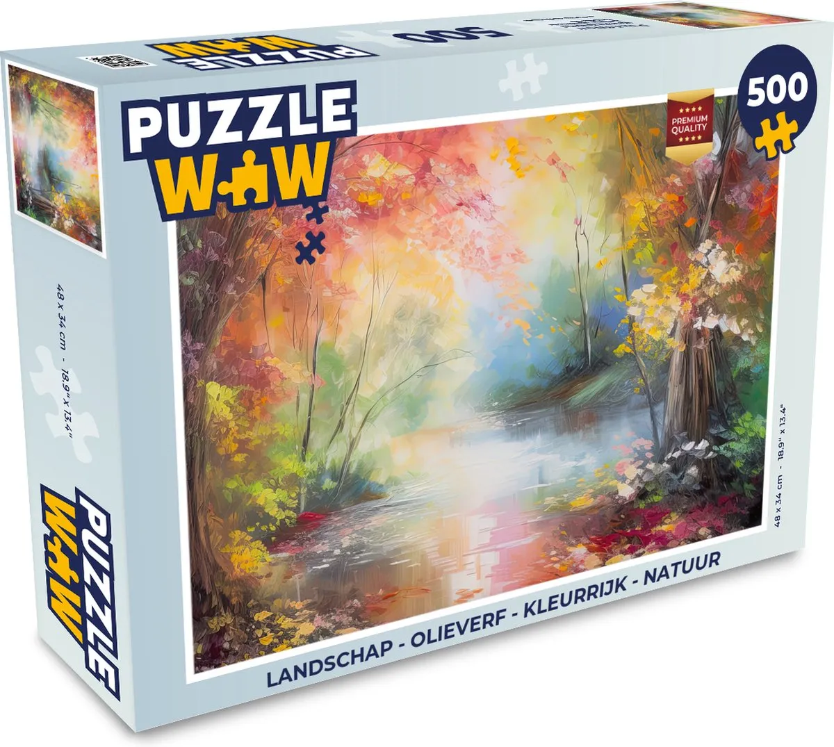 PuzzleWow Landschap Puzzel 500 Stuks - Multicolor