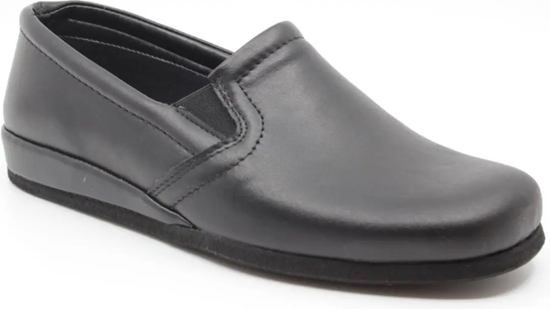 Rohde Leren Heren Pantoffels 40 - Zwart - afbeelding 5 van 6