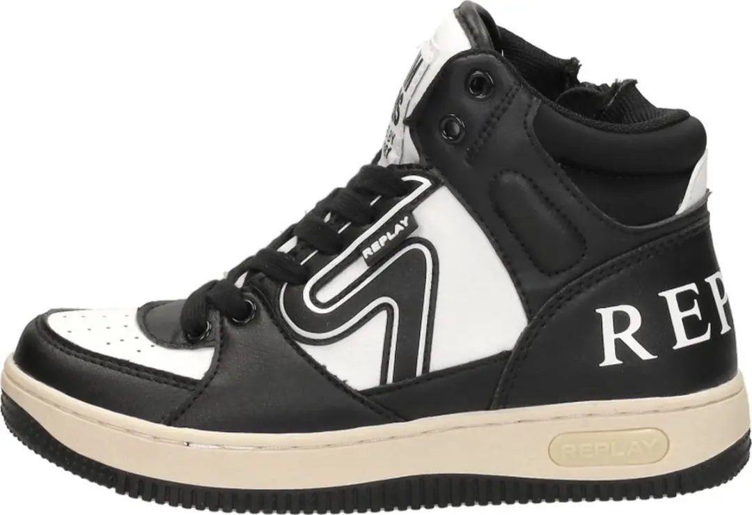 Replay Epic JR Mid Boy 4 sneakers hoog - Zwart - Maat 29 - afbeelding 2 van 6
