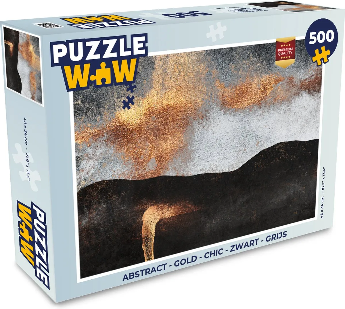 PuzzleWow Abstract Legpuzzel 500 Stuks - Multicolor