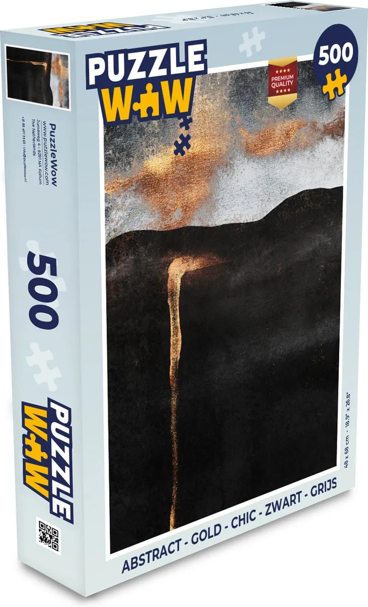 PuzzleWow Abstract Legpuzzel 500 Stuks - Multicolor