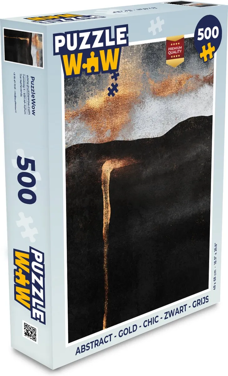 PuzzleWow Abstract Legpuzzel 500 Stuks - Multicolor