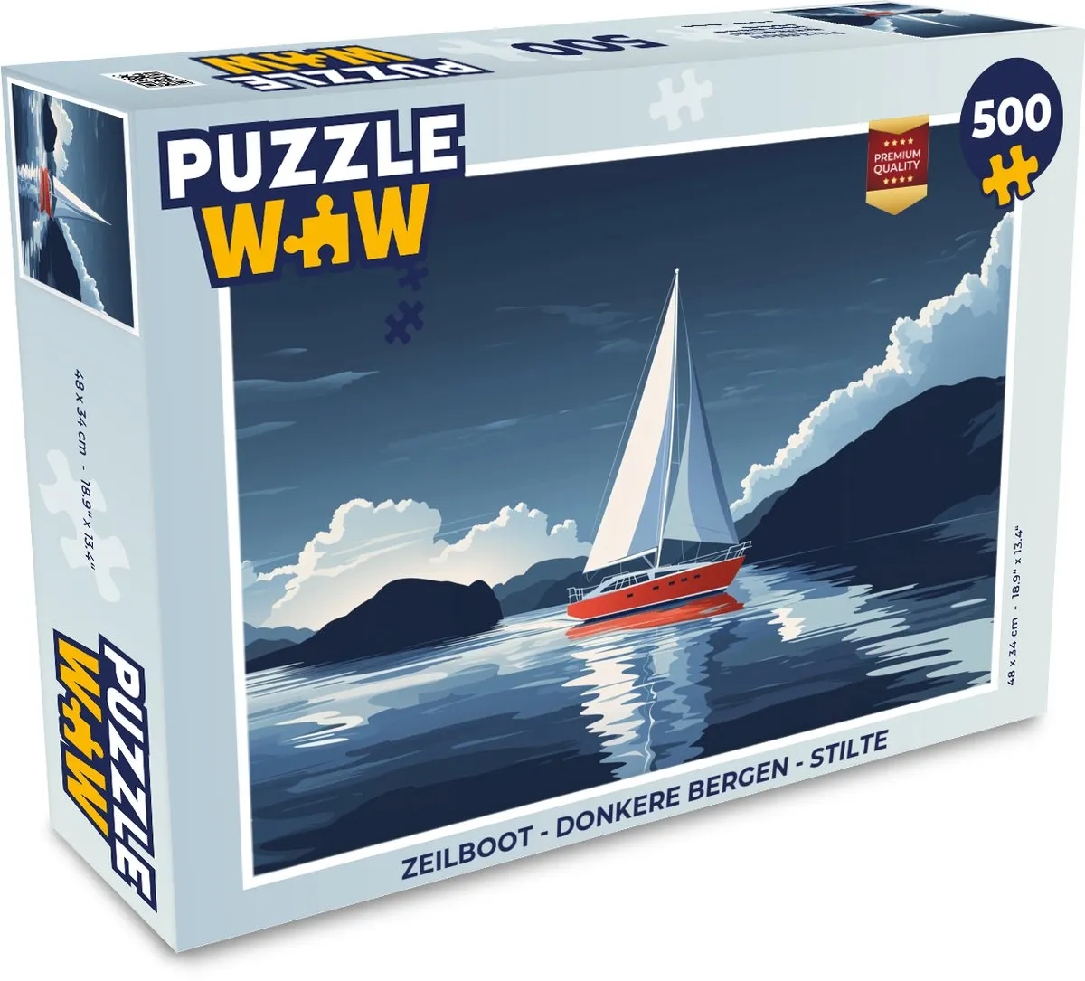 PuzzleWow Zeilboot Legpuzzel 500 Stuks
