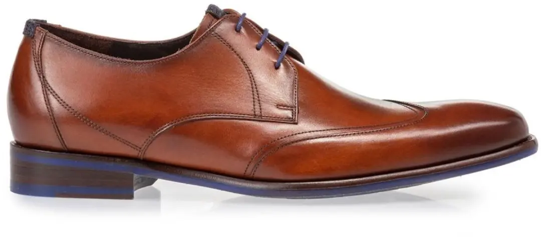 Floris van Bommel Veterschoenen cognac - Maat 43