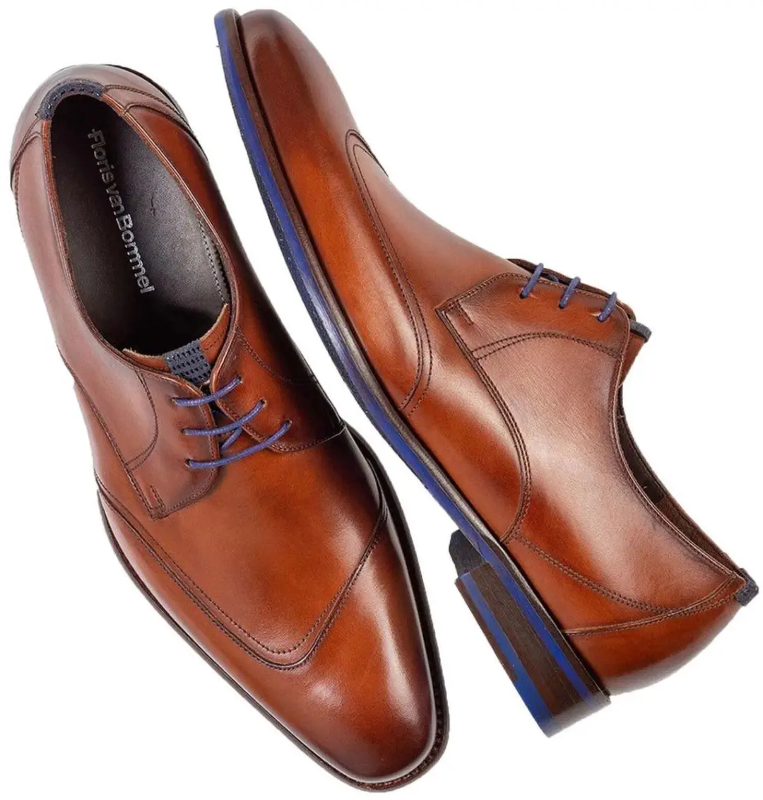 Floris van Bommel Veterschoenen cognac - Maat 43