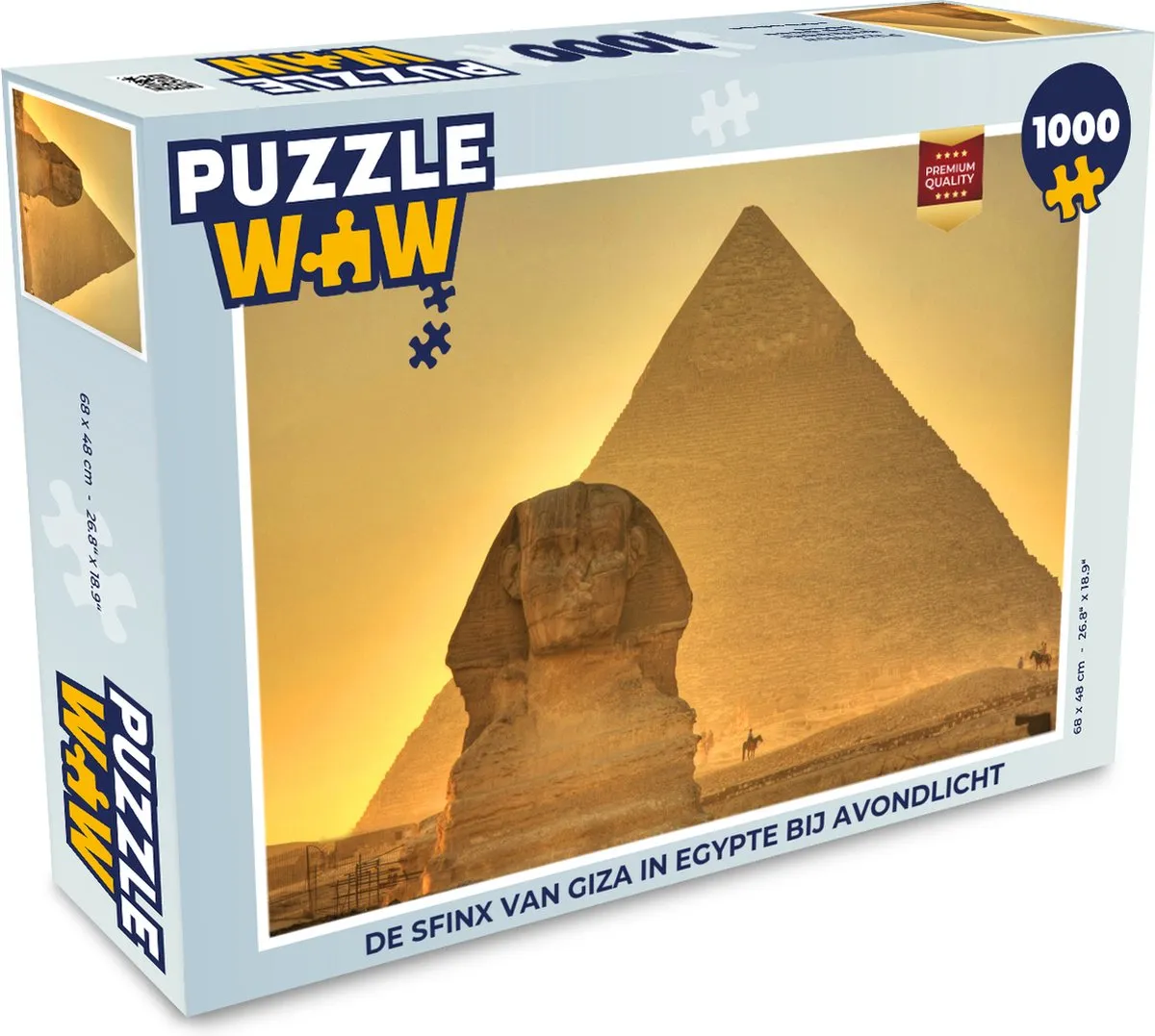 PuzzleWow Legpuzzel De Sfinx van Giza 1000 Stuks